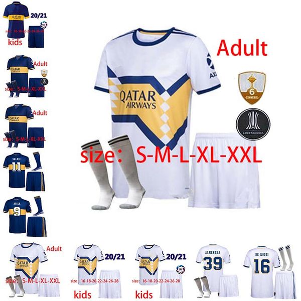 

новые 2020 boca juniors футбол джерси дети + носки 20 21 бока хуниорс gago osvaldo carlitos перез de rossi тевес pavón jrs спорт футбол руба, Black