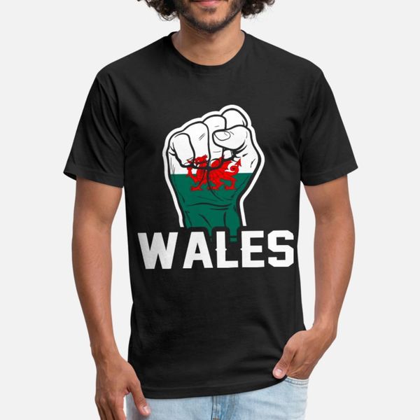 

wales flag t shirt men knitted cotton s-3xl clothes crazy funny spring autumn letter shirt