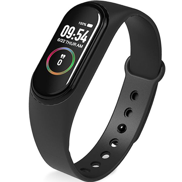 

m4 band fitness tracker watch sport bracelet heart rate monitor 0.96 inch smartband step counter gift for health wristband