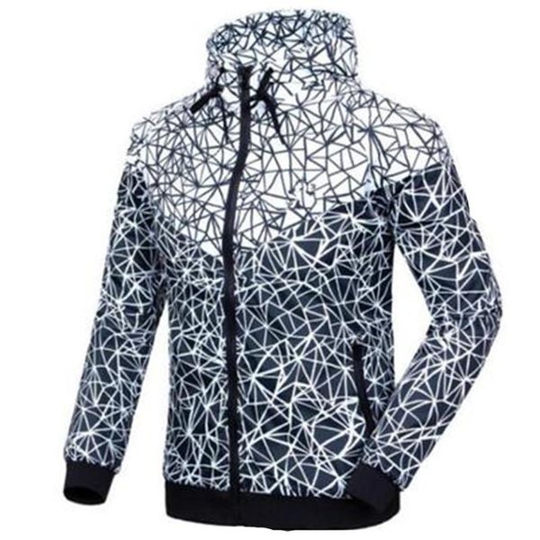

brand sweatshirt hoodie men women design jacket long sleeve autumn sports outdoor windrunner zipper windcheater coat size s-2xl, Black;brown
