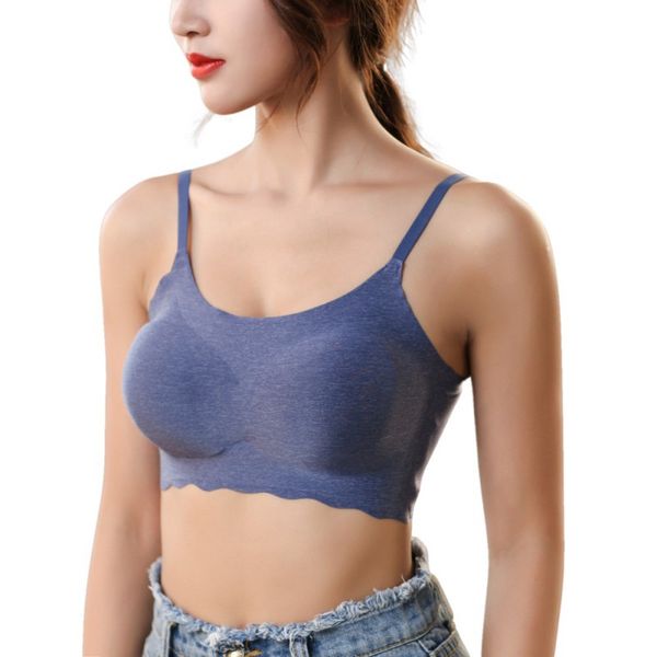 

2020 women's sports bra anti-splash water adjustable comfort thick yoga fitness bra, White;black
