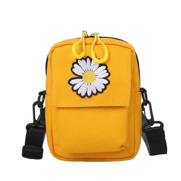 

canvas flower women shoulder tote zipper ladies small messenger daily purse messenger bag ladies hasp cross body satchel bag