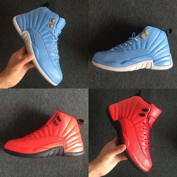 

new arrival xii 12 wheat suede north carolina sports basketball shoes for 12s women mens fashion athletic sneakers us 7-13, Black