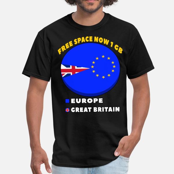 

brexit joke space great britain europe t shirt men knitted short sleeve plus size 3xl leisure sunlight funny spring kawaii shirt