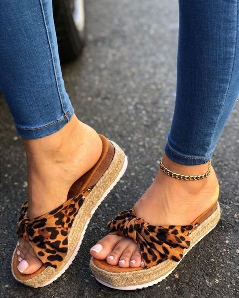 

2020 women summer sandals mid heels pumps plus size wedges shoes woman sweet bowties slippers sandalias mujer sapato feminino, Black