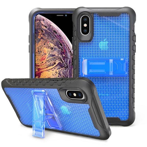 

cgjxshybrid football robot shockproof soft tpu pc armor rugged stand holder case for iphone xs max xr x 8 7 6 samsung s9 plus note 9