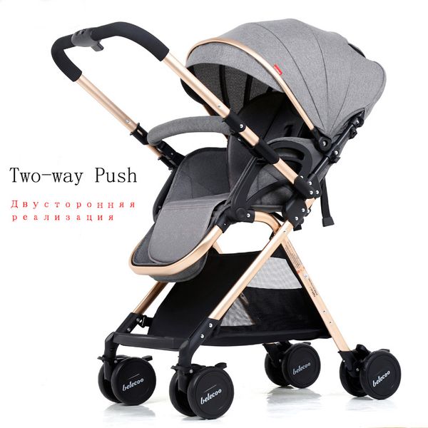 

легкая прогулочная коляска младенца золотистый цвет младенца pram light brown pushchair корзина портативный прогулочная коляска бесплатная д