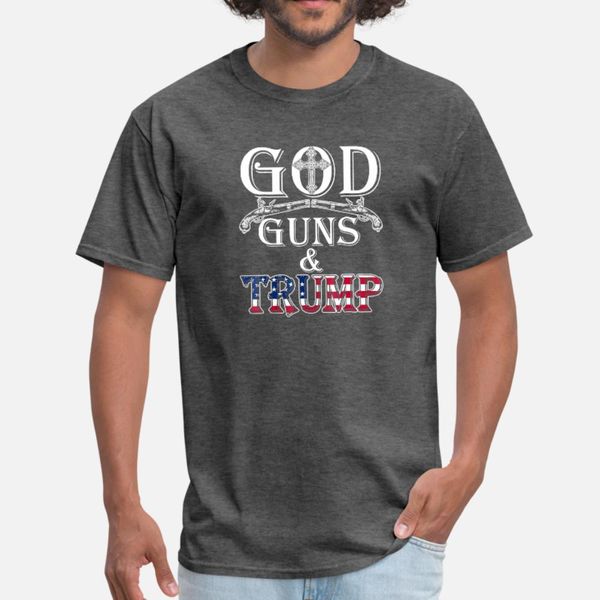 

god guns and trump shirt 2nd amendment t shirt men knitted short sleeve s-3xl letters anti-wrinkle fashion spring cool shirt