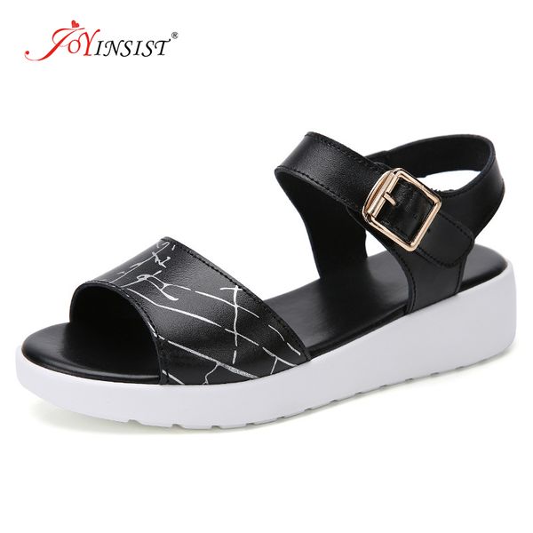 

2020 summer women's sandals women's soft and comfortable sandals flat open beach shoes shoes for women, Black