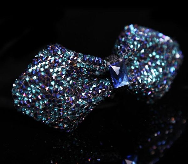 

2020 brand new men's gypsophila rhinestones bowtie wedding groom shiny bow tie boys and girls casual party butterfly bowtie, Black;gray