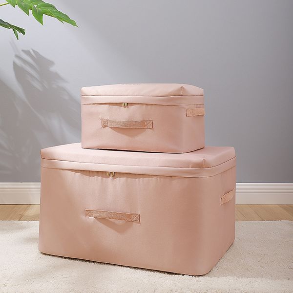 

household quilt storage box satin cover clothing finishing box buggy bag clothes dustproof bag