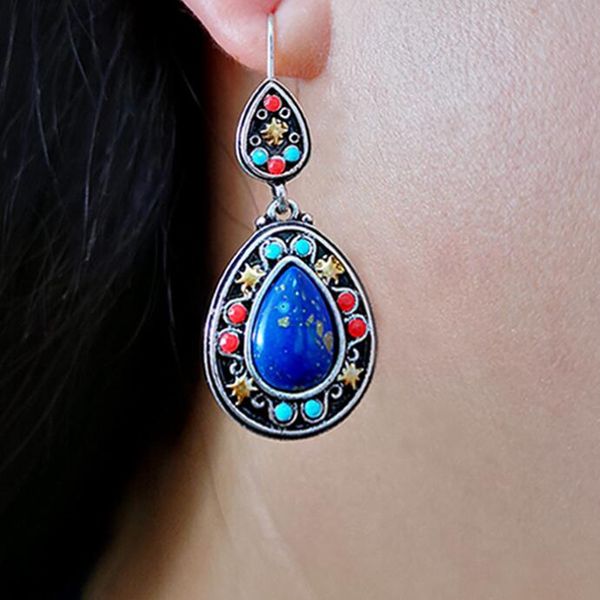 

10pair /lots new creative bohemia folk-custom retro earrings europe and america fashion women accessories, Silver