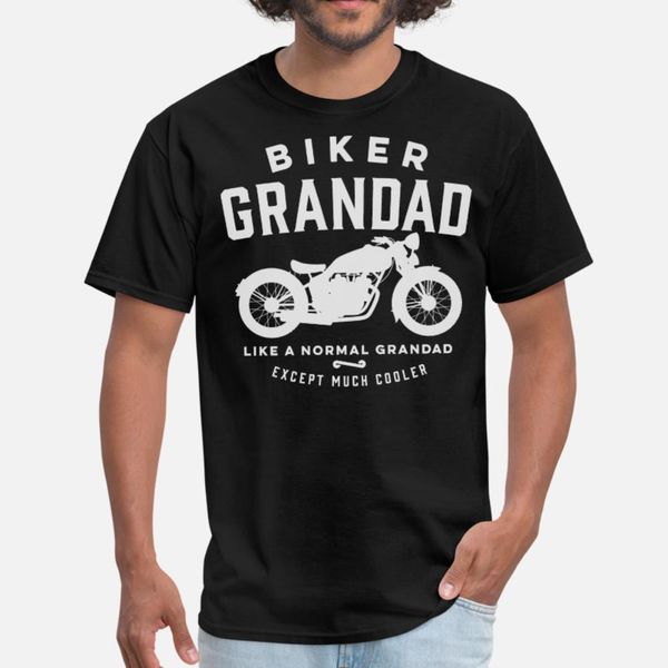 

biker grandad t shirt men designer cotton s-xxxl gents cute breathable spring standard shirt