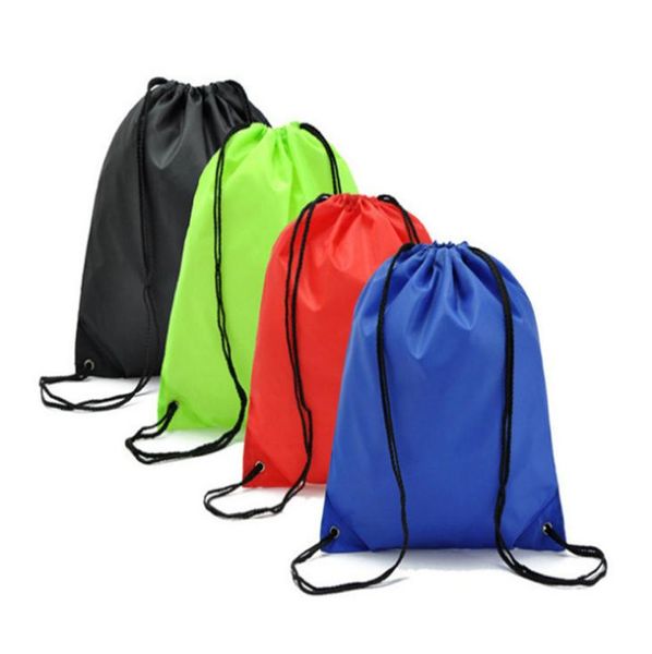 Einfache einfarbige wasserdichte Taschen Seil Kordelzug Schultern Balkentaschen Sportrucksack Schwimmtaschen kostenloser Versand SN1819