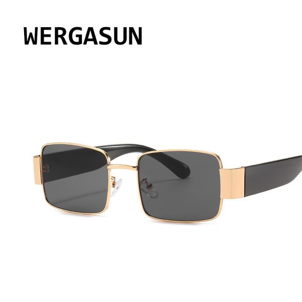 

wergasun luxury steampunk men sunglasses fashion square designer women sun glasses punk new designer shades, White;black