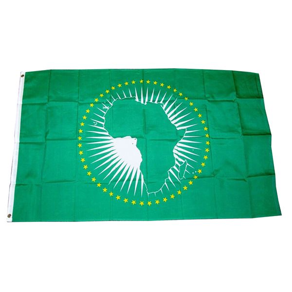 Bandiera dei paesi dell'Unione Africana dell'Africa United Power 3x5, tessuto stampato personalizzato 100% poliestere, spedizione gratuita