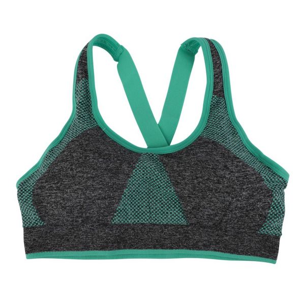 

women fitness yoga sports bra running vest underwear padded push up breathable gym bra sport multi-color, White;black