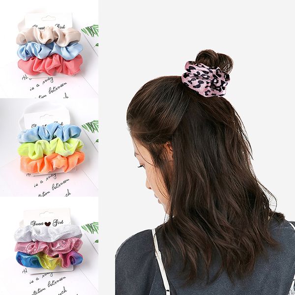 

3 шт геометрического цвета волос полоса эластичного оголовье лента для волос женской эластичной веревки девушка полосатых аксессуары, Golden;silver