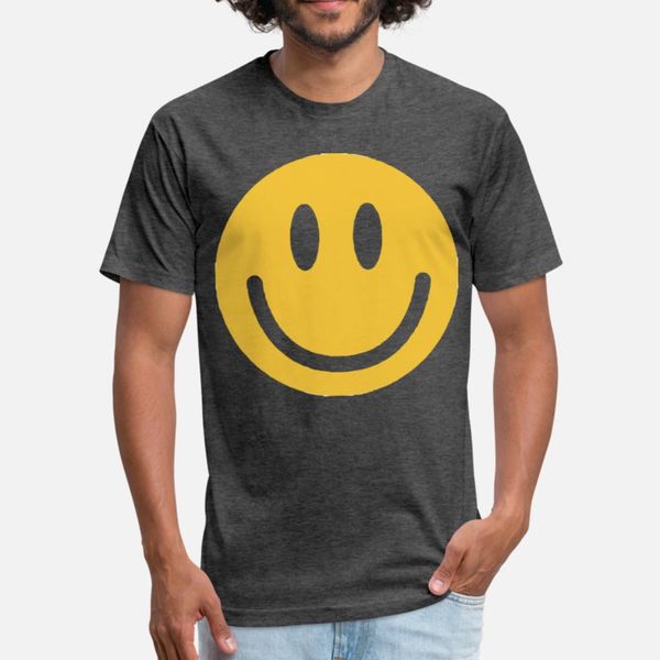

smiley face t shirt men graphic 100% cotton round collar normal graphic funny summer cool shirt