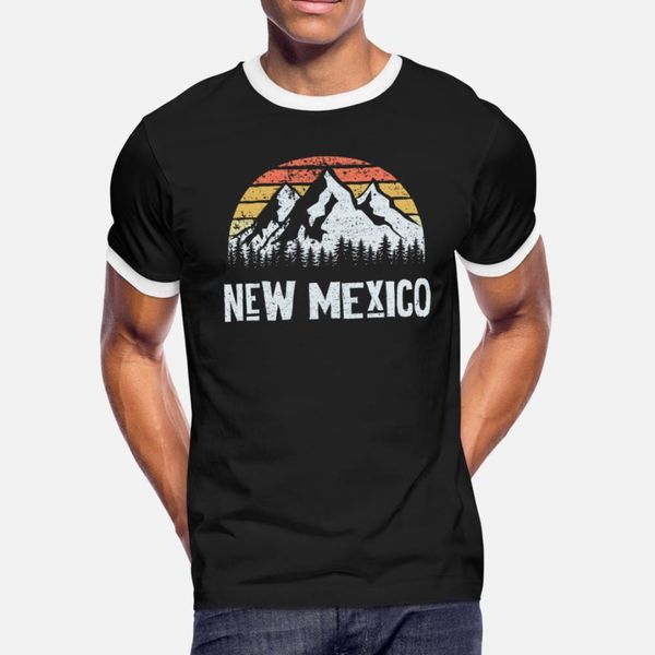 

vintage retro nm new mexico mountain state t shirt men custom tee shirt size s-3xl formal gift building spring autumn natural shirt