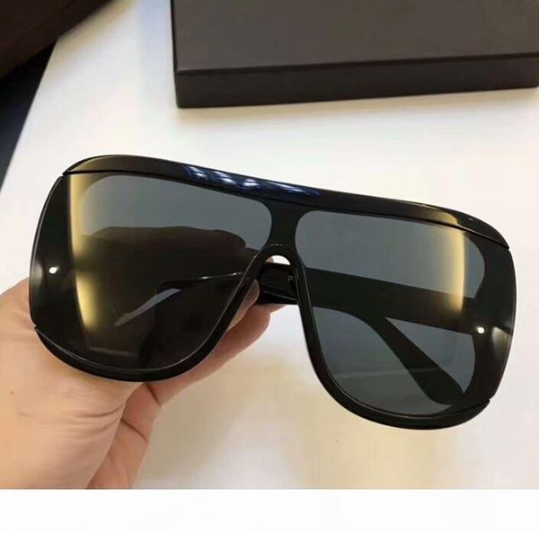 

oversized shield sunglasses 559 porfirio 02 shiny black gold ft0559 glasses eyewear new with box, White;black