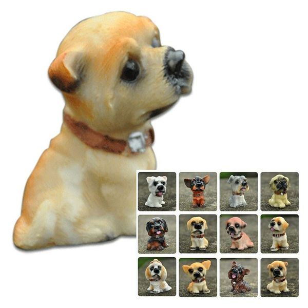 

6pcs gift model dollhouse mini landscaping miniature accessories mini cute cartoon toy decoration dog doll