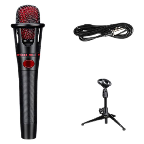

microphones condenser microphone cardioid pointing ligent noise reduction for singing, conference, live broadcast
