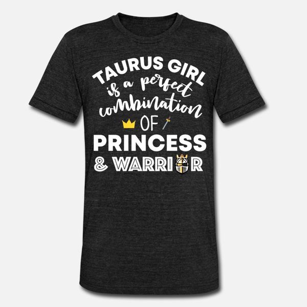 

taurus girl princess warrior horoscope birthday t shirt men design short sleeve s-xxxl standard interesting building summer vintage shirt