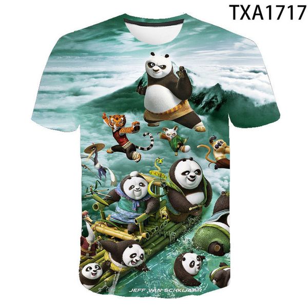 

new kung fu panda clothing wild quick-drying 3d print shirts funny kawaii humor men clothing