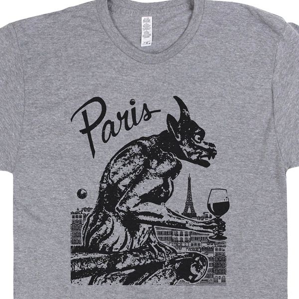 

2019 new summer cool tee shirt absinthe t shirt paris france drinking club tee french bar vintage fairy scream beer alcohol