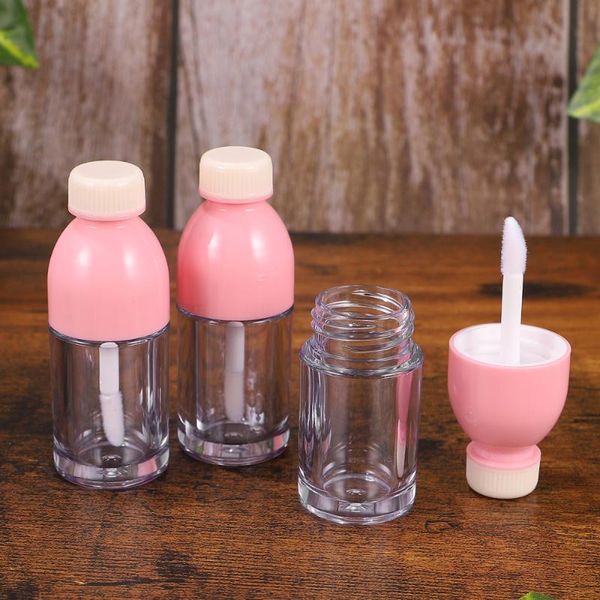 

1 bag/10pcs small lip gloss bottles plastic transparent empty lip gloss tube glaze bottles empty containers for wo