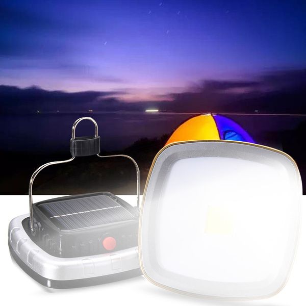 

portable lanterns led camping lantern solar usb rechargeable tent lamp emergency light for outdoor hiking garden ghs99