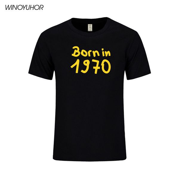 

born in 1970 t-shirt men 48th year birthday gift t shirts casual short sleeve cotton tees funny letter printed tshirt man