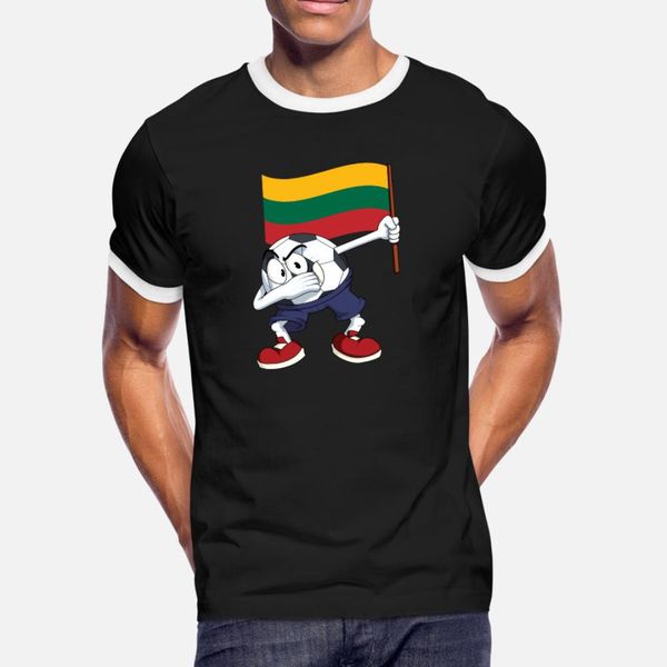 

lithuania dabbing soccer ball t shirt men designs tee shirt s-xxxl normal cute new style spring autumn kawaii shirt