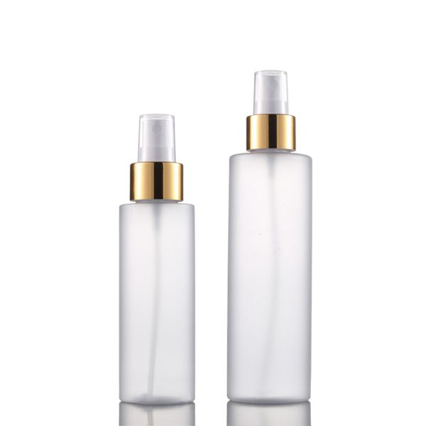 

storage bottles & jars 50pcs 100ml 200ml gold spray pump bottle super fine mist atomizer pet plastic frosting brand logo custom