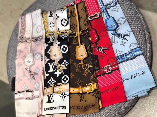 

silk long scarf classic print summer design female 180*90cm x1, Blue;gray