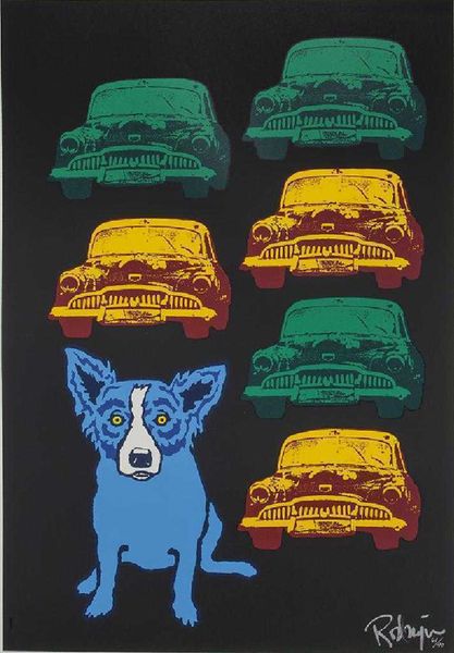 

george rodrigue junkyard dog home decor handpainted &hd print oil painting on canvas wall art canvas pictures 6014