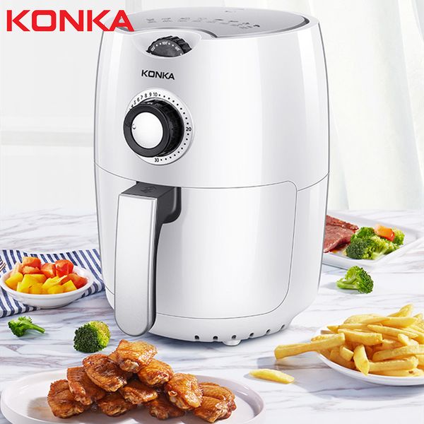 

air fryers [european regulations] konka deep-fried pot home smokeless oil-chips machine multi-function smart oven