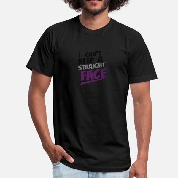 

cant keep straight face asexual pride lgbtq ace pa t shirt men design 100% cotton o-neck cool fitness building summer style cool shirt