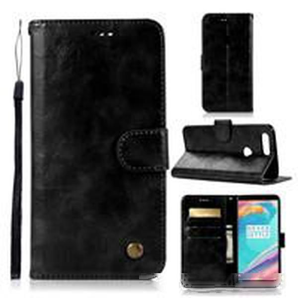 

10pcs/lot handset retro style flip wallet pu leather phone case cover for one plus 5t 6 6t 7 pro oneplus 6 oneplus 7pro 7 6 t 5
