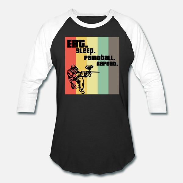 

eat sleep paintball repeat gotcha gift t shirt men personalized cotton s-xxxl clothing fit fashion summer style unique shirt