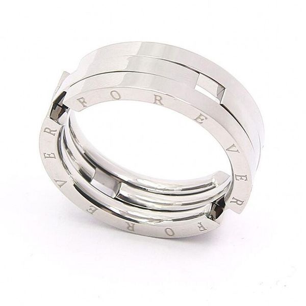 

choucong new arrival fashion jewelry titanium steel sell collapsible men ring deformed rings for women gift size 6-11, Silver