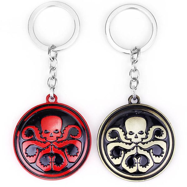 

zxmj creative shield hydra zinc alloy keychain car key pendant anime movie keychain in key chains as jewelry new, Silver