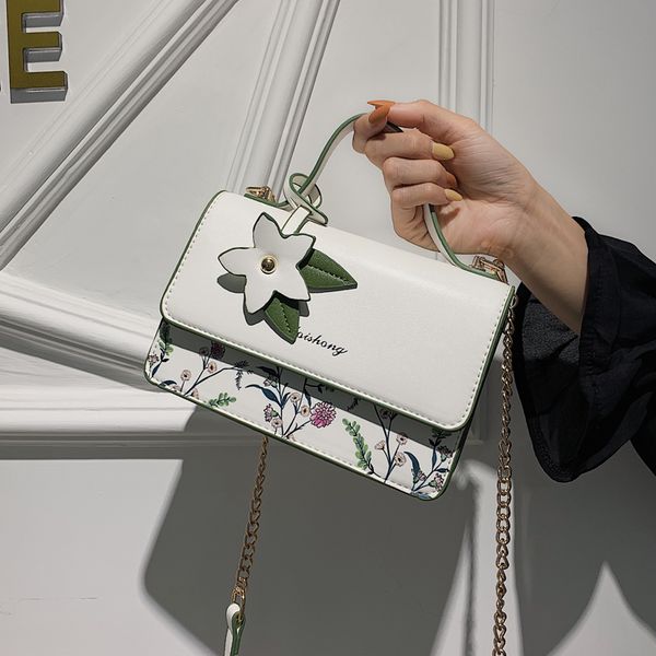 

brand original design summer fashion bag 2020 new fashion joker messenger bag chain square
