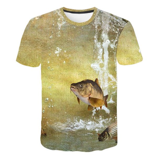 

fishing 3d fun fish fishing rod 3d print shirts harajuku aesthetic anime men clothing