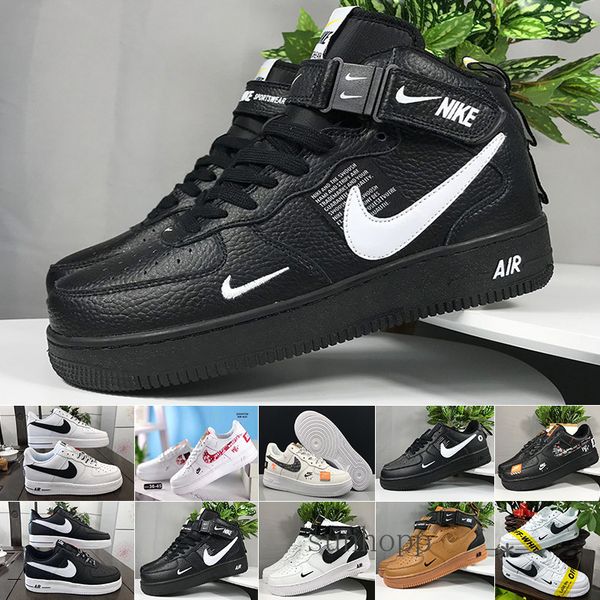 

2018 new style fly line men women high low lover skateboard shoes 1 one knit eur size 40-45 mesh ffh58, Black