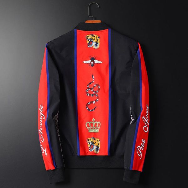 

мужская одежда 2020 осень man бейсбол куртки пальто блузы изысканная вышивка этикетки сыпучие лучшее качество, Black;brown