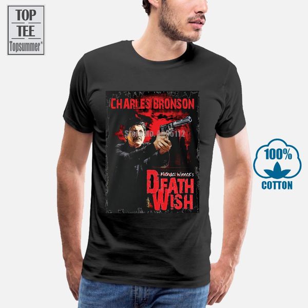 

new black deathwish t shirt charles bronson michael winner movie tee vigilante