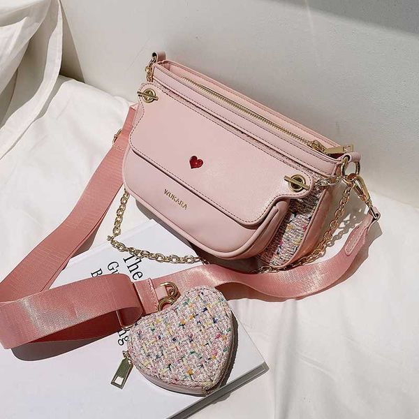 

sweet lady square crossbody bag 2020 fashion new pu leather women's designer handbag chain shoulder messenger bag