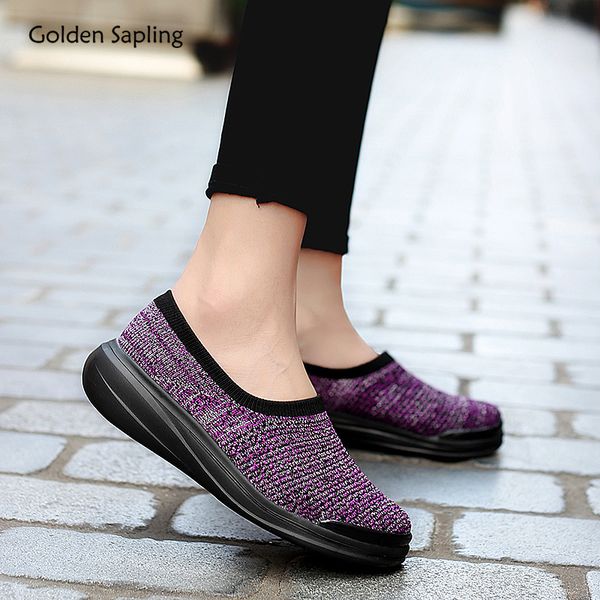 

golden sapling slip on women sneakers for jogging fitness gym summer breathable sport shoes lightweight women's running shoes